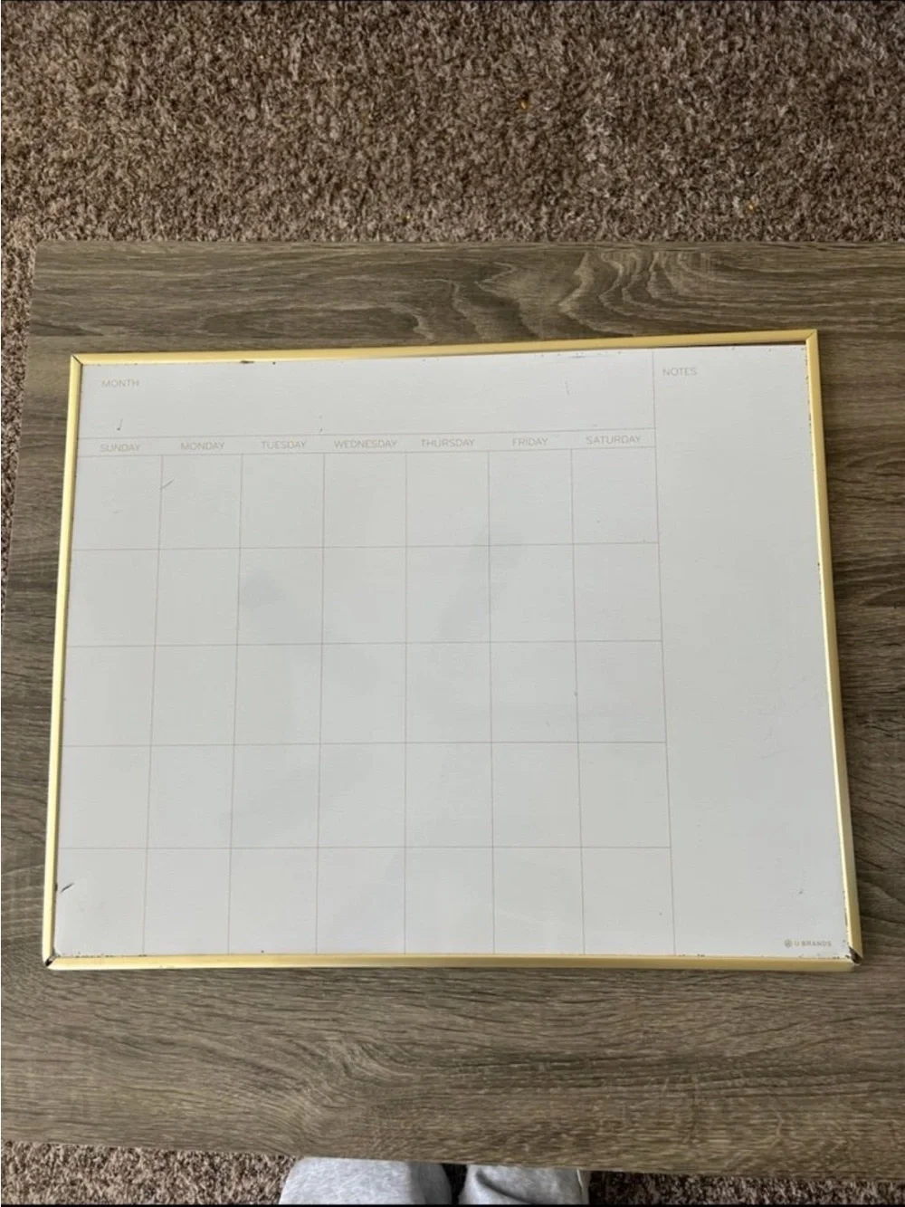 Calendar White Board